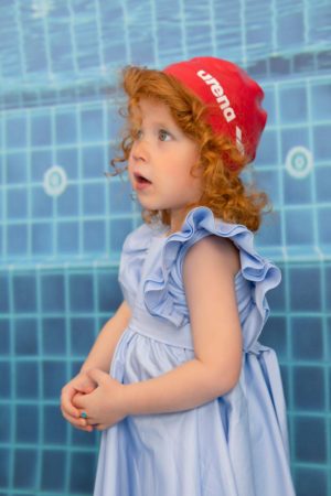 Βαπτιστικό Φορεματάκι για Κορίτσι Γαλάζιο Maggie 9858, Bambolino, bmb-9858