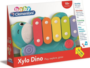 Baby Clementoni Βρεφικό Μουσικό Ξυλόφωνο Δεινοσαυράκι 18m+ 1000-17263#, AS Company, as-1000-17263