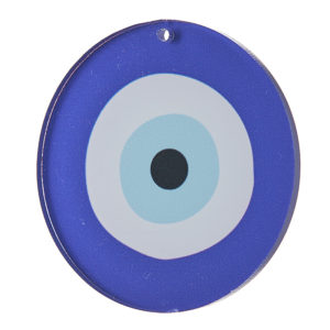 Πλέξι με Εκτύπωση Μπλε Μάτι (7cm) Κ612, nv23-25-00071-612