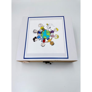 Ξύλινο Κουτί με Θέμα Snoopy-Γη | ΛΣΑ141, rin-lsa141