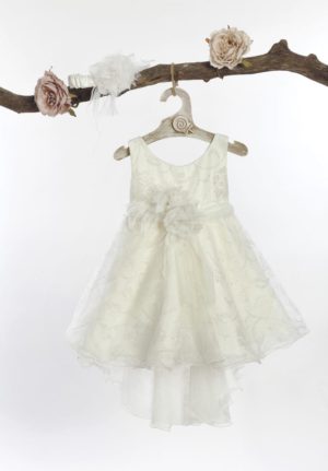 Βαπτιστικό φορεματάκι για κορίτσι Εκρού Φ-599, Lollipop, bls-22-f-599
