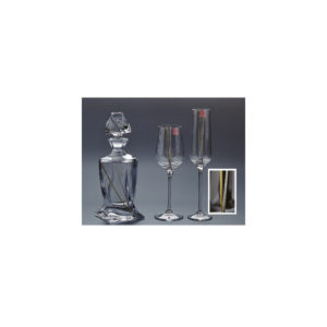 Ποτήρι Κρασιού ή Σαμπάνιας με Ασημί και Χρυσές Λεπτομέρειες 61, nv-03.03000.0011