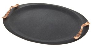 Δίσκος Μαύρος Οβάλ με Μπρονζέ Χερούλια M305-COP161, nv23-03-03500-161