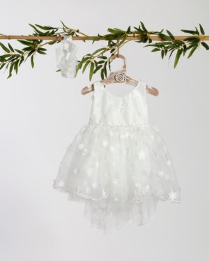 Βαπτιστικό Φορεματάκι για Κορίτσι Λευκό ΦΔ-2401, Lollipop, bls-24-FD-2401