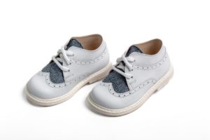 Χειροποίητο Βαπτιστικό Παπούτσι Περπατήματος για Αγόρι Λευκό-Γκρι-Μπλε Α420Α, Everkid, ever-s24-A420A