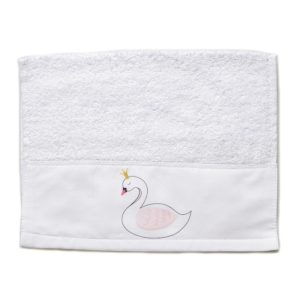Πετσέτα για Μπομπονιέρα Εκτυπωμένη Κύκνος (50x30cm) ΝΒ372, nv-1000372