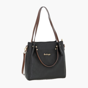 Γυναικεία δερμάτινη τσάντα (718-5586-black)