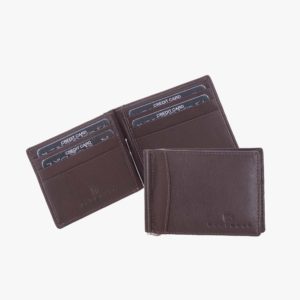 Πορτοφόλι με έλασμα (521-106-brown)