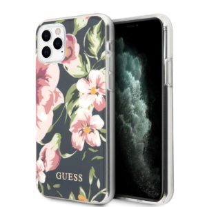 Guess Flower Collection Θήκη προστασίας από σιλικόνη – iPhone 11 Pro Max (Navy/Floral)