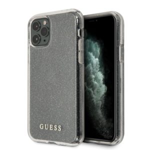 Guess Glitter Collection Θήκη προστασίας από σιλικόνη – iPhone 11 Pro (Clear/Glitter Silver)