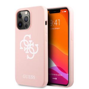 Guess 4G Logo Collection Θήκη προστασίας από σιλικόνη – iPhone 13 Pro (Ροζ)