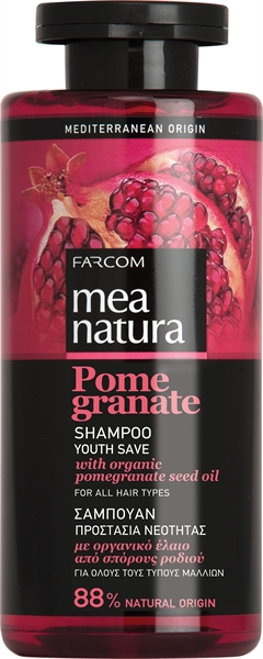 Farcom Mea Natura Pomegranate Σαμπουάν Προστασία Νεότητας 300ml