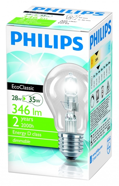 Philips Eco Classic 30% Οικονομίας Κοινή E27/28W
