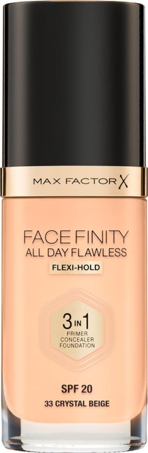 Max Factor Facefinity All Day Flawless Foundation 33 Crystal Beige 30ml