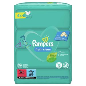 Pampers Wipes Fresh 4 Χ 80 Tεμαχίων