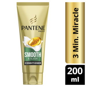 Pantene Pro-V 3 Minute Miracle Smooth & Sleek Conditioner για Ενυδάτωση για Όλους τους Τύπους Μαλλιών 200ml