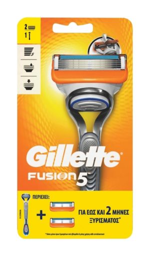 Gillette Mηχανή Fusion Manual (Mηχανή+2 Aντ/κα)