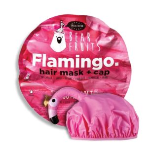 BearFruits Flamingo Μάσκα Μαλλιών για Μαλακά και Απαλά Μαλλιά, 20ml & Σκουφάκι Φλαμίνγκο, 1τεμ, 1σετ