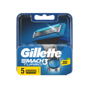 Gillette Aνταλλακτικά Mach3 Turbo 5 Tεμαχίων