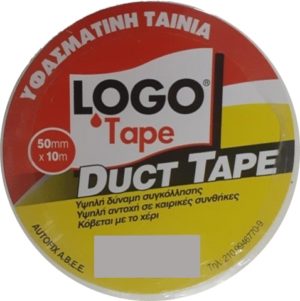 Logo Υφασμάτινη Ταινία Duct Tape Γκρι 50mm x 10m