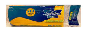 Softline Fresher Σακούλες Απορριμάτων σε Μαύρο Χρώμα 80x110cm 140lt 10τμχ