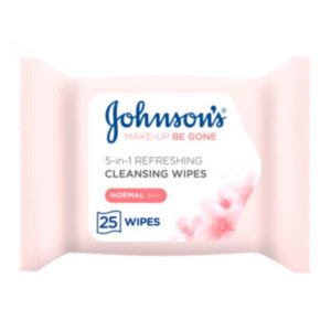 Johnson s Μαντηλάκια Καθαρισμού & Ντεμακιγιάζ Κανονική/Μικτή 25 Τεμ