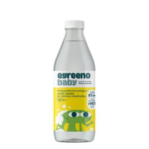 Egreeno Βρεφικό Απορρυπαντικό ρούχων με σαπούνι ελαιόλαδου, χωρίς άρωμα 1L (40 πλύσεις