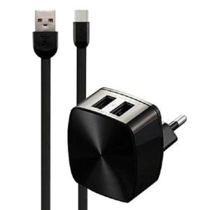 Charger & Data Cable Remax RP-U215 Type-C 2 x USB Black