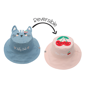 Καπέλο Διπλής Όψης UPF 50+ Cat/Cherry (Cotton) FJKSH820