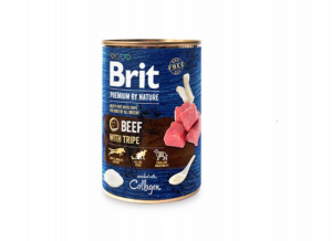 BRIT BY NATURE Κονσέρβα σκύλου 400gr 400γρ BEEF WITH TRIPES