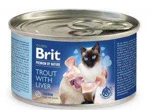 Brit Premium Cat κονσέρβα. 200gr Trout with Liver