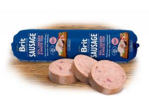 Brit Dog Sausage Turkey & Peas 800gr