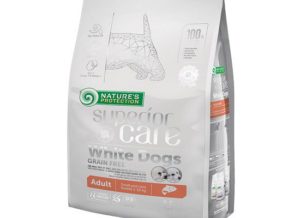 Nature s Protection SUPERIOR CARE WHITE DOGS GRAIN FREE ADULT SALMON Μικρό 1.5kgr