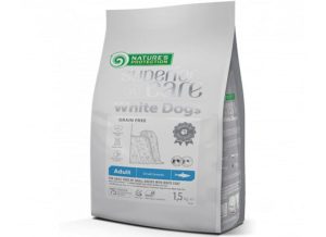 Nature s Protection WHITE DOG WITH HERRING ADULT SMALL BREED GRAIN FREE 1.5kgr