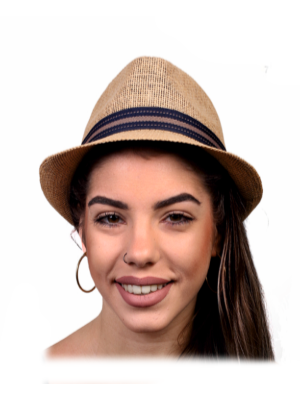 Καπέλο Καβουράκι Με Κορδέλα Μπεζ