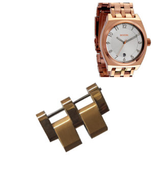 NIXON MONOPOLY EXTRA LINK SS ROSE GOLD