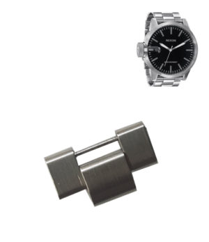 2 NIXON CHRONICLE EXTRA LINK STAINLESS STEEL