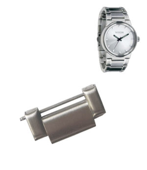 2 NIXON CANNON EXTRA LINK STAINLESS STEEL