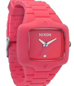 4 NIXON RUBBER PLAYER A139-1685 CORAL RED