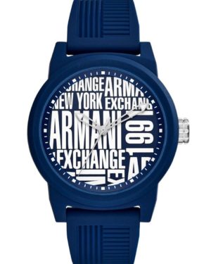 Armani Exchange AX1444 Blue Silicone Strap