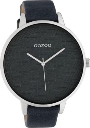 OOZOO C10409 45MM Timepieces Dark Grey Leather Strap