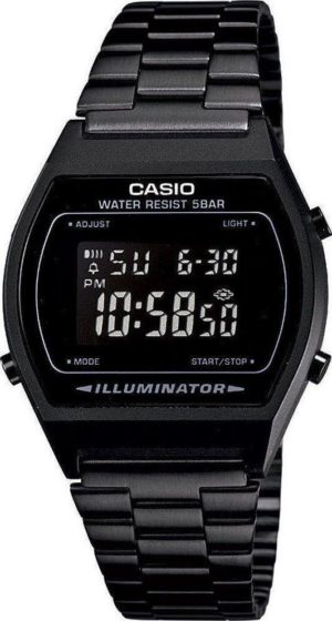 CASIO B-640WB-1B Vintage Black Stainless Steel Watch