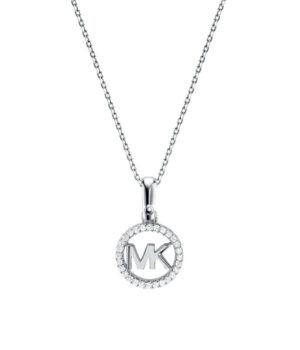 Michael Kors MKC1108AN040 Κολιέ Charms Από Επιπλατινωμένο Ασήμι