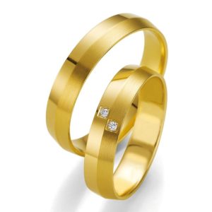 Breuning Smart Line Slim 7137-7138 Χρυσές Βέρες Γάμου - Χρυσό / Κ14