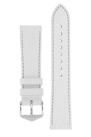 Λουρί Hirsch Rainbow 1230-2600 White Leather Strap