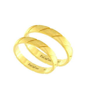 FaCad’oro WR-107 Χρυσές Βέρες Γάμου 9ct ή 14ct - Χρυσό / 9ct