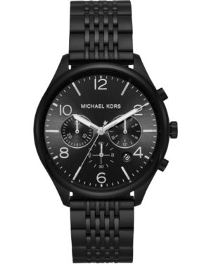 Michael Kors MK8640 Merrick Chronograph Black Stainless Steel Watch