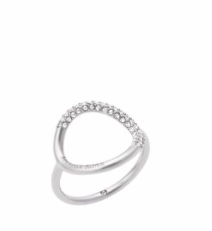 Michael Kors MKJ5858040-54 Δαχτυλίδι Brilliance Από Επιπλατινωμένο Ασήμι