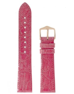 Λουρί Genuine Croco 1890-0825 Pink Leather Strap