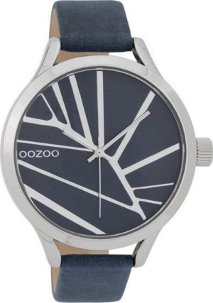 OOZOO C9681 43MM Timepieces Blue Leather Strap